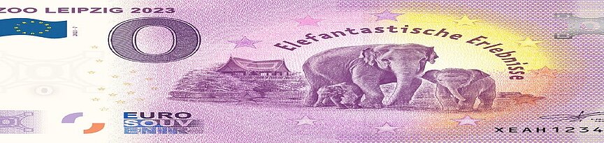 der neue 0 Euro Schein mit Elefantenmotiv
